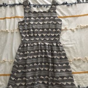 Backless, geometric dress